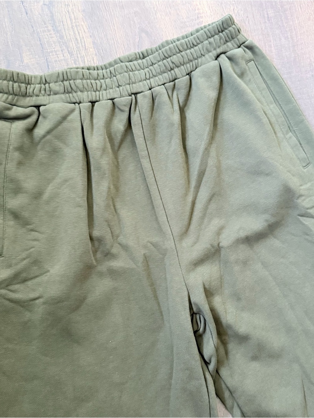 Naked Wardrobe Olive Green French Terry Jogger Sweatpants | Large - Picture 6 of 6